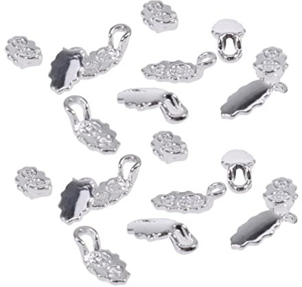 OATIPHO 30 Pcs Silver Plated Earring Glue for DIY Jewelry Making Flat Pad Decorative Design
