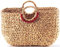 Kobolo Tasche Handtasche Korbtasche - Wasserhyazinthe - mit rundem Griff - 43x14x30 cm