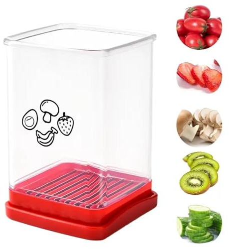 YAOZUP Coupe-Fruits,1 Pièces Trancheuse à Fruits,Decoupe Fruits,Trancheuse Fraise,Trancheuse à Tasse,Oeuf Trancheuse,Cup Slicer Fruit Slicer,Gadget de Cuisine pour Couper Les Oeufs,Les Bananes