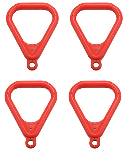 ESUSO 8 Stücke Trapez Ring Schaukel Spiel Set Spielplatz Trapezstange Klettergerüst Klettergerüst Ring Großer Trapezring
