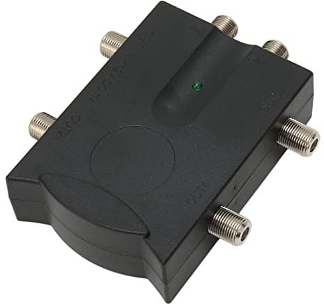 Amplificateur de Signal TV, Multi-Ports, Aucune Perte avec égaliseur, Empêche la Pixellisation, Améliore la Réception HDTV pour Une Utilisation par Antenne ou par Câble