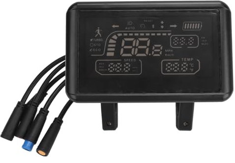 Electric LCD Display Meter, Waterproof LCD Display Control Panel Speed Gear Power Mode Indicator Meter for Electric Modification, Controller Meter