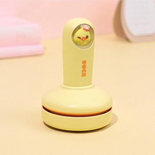 Mini Desktop Vacuum Cleaner,Rechargeable Cute Cartoon Desk Table Hoover for Cleaning Eraser Crumbs, Dust, Crumbs, Piano, Hairs, Computer, Keyboard and Car (Yellow)