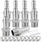 ERGAOBOY 10 Pieza acero inoxidable 304 6 MM OD barb to 1/8 BSP barb de manguera macho, racores de compresión, el agua de compresión de accesorios, industrial