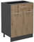 Vicco Küchenunterschrank R-Line, Artisan-Eiche/Anthrazit, 60 cm mit Schublade, ohne Arbeitsplatte