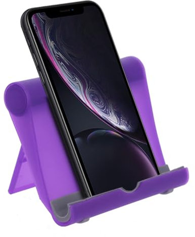 REY Support de Table Universel pour téléphone Portable, Tablette, eBook, iPad, jusqu'à 11 Pouces, Lilas