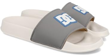 Dc Shoes Men's Dc Slide Se Sandal, Off White Placid Blue, 10 UK