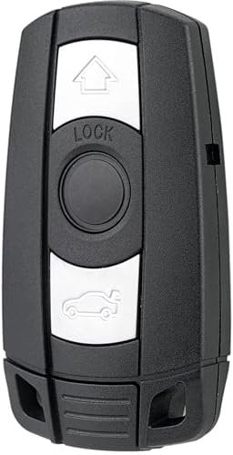 AUTOLUXE 3 Buttons Smart Car Remote Key Fob Case Replacement For BMW 1 3 5 6 Z4 X1 X3 X5 Series E90 (without battery holder) Key Fob Cover