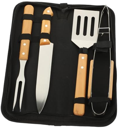 TINEASUR 1 Juego Herramientas De Parrilla Kit De Herramientas para Parrilla Espátula Cortadora De Barbacoa Kit De Accesorios para Asar a La Parrilla Barbacoa Barbacoa Acero Inoxidable