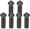 Nssnlur 6 Stück Hardened Steel Nozzle für QIDI Q1 Pro/X-Plus 3/X-SMART3/X-MAX3, Düse Gehärtetem Stahl 4Pcs 0.4mm, 2Pcs 0.6mm Extruder Hotend Nozzles für QIDI 3D Drucker