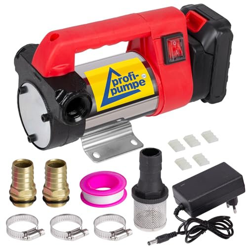 Pompe Diesel-Star ACCU 260-4.2 Pompe à Gasoil, Fioul, Biodiesel Auto-amorçante - Batterie Li-ion 24 V, Moteur Puissant 260 W