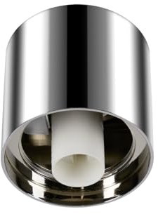 SLV VARYT CHROM | Deckenleuchte Innen, Deckenlampe Glas, Kugel Lampe Rund, Dimmbare Badlampe, Badezimmer Lampe Decke, Vintage Innenleuchte, kombinierbar mit Glasschirm, 6W, E14