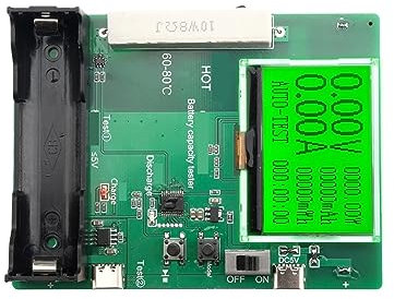 WESLNN LCD Display Battery Capacity Tester MAh MWh 18650 Lithium Battery Digital Measurement Lithium Battery Detector Module Tools