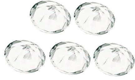 COLLBATH Lot de 20 Porte-Noms en Cristal Et Diamant Fournitures De Mariage Porte-Cartes Didentité Multifonctionnel pour Bureau Restaurant