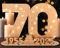 Giftota 2025 Livre d'or en Bois pour Femmes et Hommes - Numéro 70 Cadeau en Argent - Cadeau de 70e Anniversaire avec LED Lumières - 70e Décorations en Bois - Panneau de Bois - Cadeau Personnalisable