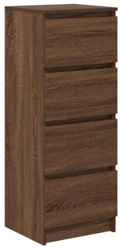 vidaXL Sideboard Braun Eichen-Optik 37,5x35x99 cm Holzwerkstoff, Kommode, Schrank, Flurschrank, Anrichte, Küchenschrank, Wohnzimmerschrank