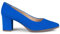 Zapatos de Ante y tacón bajo Azul eléctrico EU 38