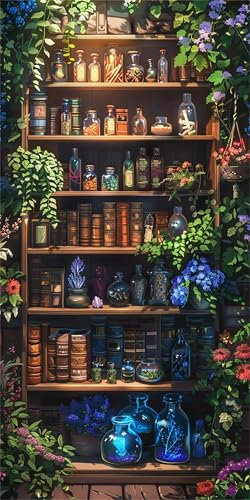 Livre Magique Peinture Diamant Adulte, Scène Diamond Painting Grand Format 60X120Cm, Broderie Diamant Painting Kit Complet Enfant Strass Broderie Point De Croix, Decoration Chambre Maison X-839