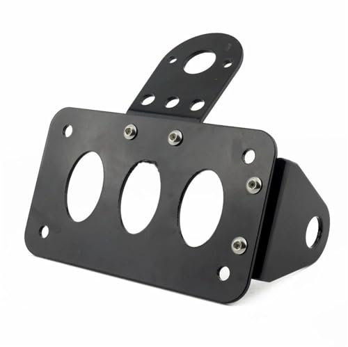 For Chopper Motorcycle Accessories Motorcycle License Plate Holder Side Mount Number Plate Rear Tail Light Bracket Black Motorcycle License Number Plate Holder