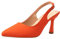 Pumps Women's Slingback Kitten Heel Pointed Toe Dress Pumps Shoes Closed Toe Ankle Strap Elegant Wedding Pumps Formal Comfortable Shoes with Heel Elegant Evening Shoes, orange, 7 UK