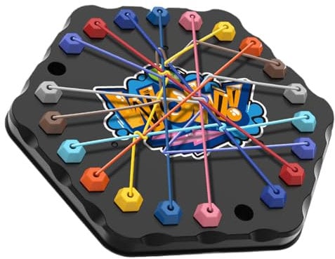 Rope Unlock Battle, Interactive Puzzle Game, 7.87x7.09in Strategy Board Toy, Lacing Untangling Activity, Parent Child Interaction for String, Home, Travel, Boys, Girls