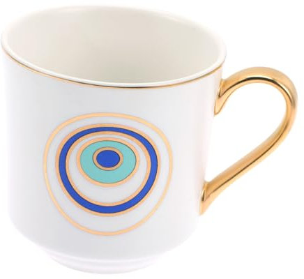 Mipcase Tazza in Ceramica Occhio Motivo Turco Tazza Da Caffè Elegante e Pratico Per Uso Quotidiano