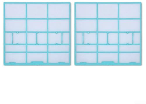 2 filtros de aire acondicionado, instalación rápida para colgar en la unidad interior, pantalla antipolvo para el hogar, accesorios de limpieza del sistema de ventilación del hogar (29.7 x 28)