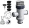 Kit complet d'entretien de piscine 14 pièces avec valve et bouchon de vidange pour une meilleure efficacité de filtration