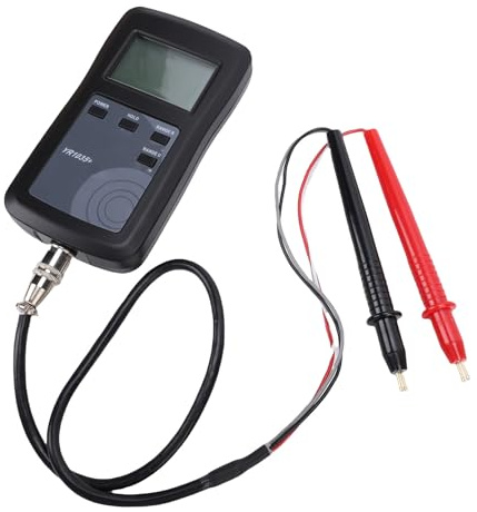 Fafeicy 4-Draht-Digital-Batterietester, Batteriespannungsmessgerät, Internes Ohm-Messgerät für Li-Ionen-Ni-MH-Ni-Cd-Batterien
