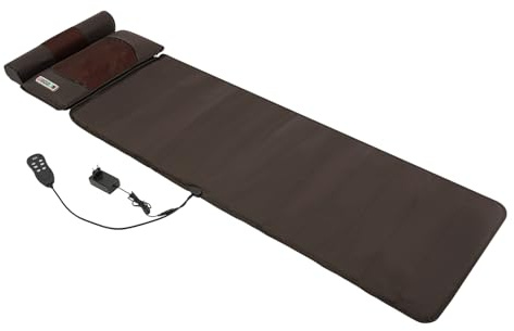 HOMEONENIC Massagematte 5 Modi mit Wärmefunktion Vibrationsmassagematte 3 Stufen Massageintensität 168 * 50 cm Massageauflage für Männer Frauen