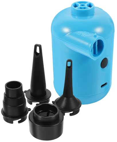 Ciieeo Elektrische Luftpumpe Kompakt Tragbar mit Leistungsstarkem Motor Schnelles Aufblasen für Luftmatratzen Pools Zelte Schwimmringe für Outdoor Camping und Wasserspielzeug