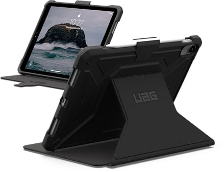 URBAN ARMOR GEAR Metropolis Tactical ARMR Hülle für iPad 10.9/iPad 11 | Passgenau | Wake/Sleep Funktion | Eckenschutz | Erhöhter Rand | Stift-Halter | Magnetverschluss | Standfunktion