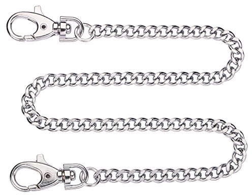 Herbertz Mixte - Adulte, Chaînes Couteaux Longueur 40.0cm 271140 - Chaîne à maillons solides avec 2 mousquetons, Gris, M