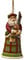 Jim Shore Heartwood Creek Schottischer Weihnachtsmann aus Kunstharz, hängende Ornamente, 12,1 cm