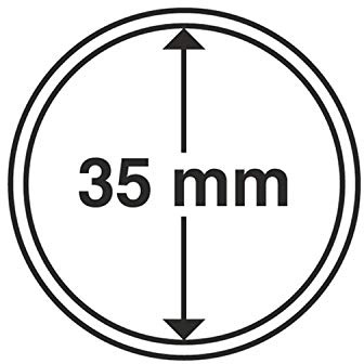 Lot de 10 capsules pour pièces de monnaie en or ou argent, 14 – 62 mm 35,0 mm