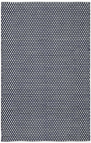 SAFAVIEH Boston Collection 3' x 5' Navy BOS685D Handmade Flatweave Cotton Area Rug
