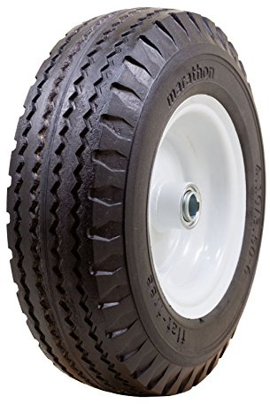 Marathon 4,10/8,9-15,2 cm, flach, Sackkarre/Allzweckreifen auf Rad 1,9 cm (3/4 Zoll), Kugellager 3 Centered Hub
