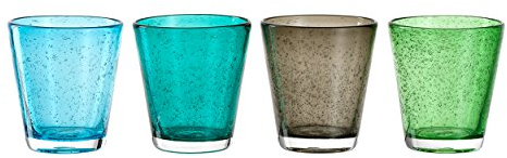 Leonardo Gobelet Bas Multicolore - Lot de 4 gobelets Assortis BURANO