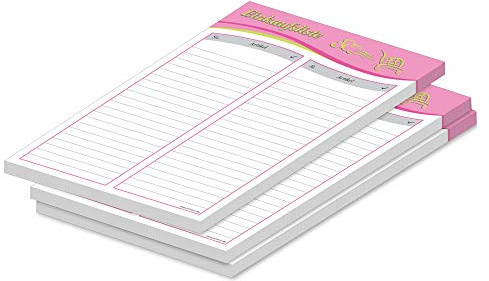 PRICARO Einkaufsliste Speed, rosa, A5, 3 Stück