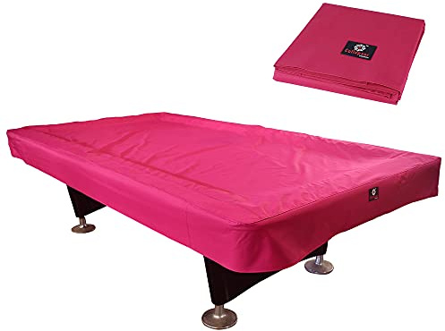 Billardtisch-Abdeckung, strapazierfähig, 600D Polyester, Canvas, 7 Farben erhältlich, weinrot, 9-Foot