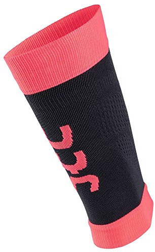 UYN Calf Fly Lady, Polpaccera Donna, Black/Coral Fluo, M