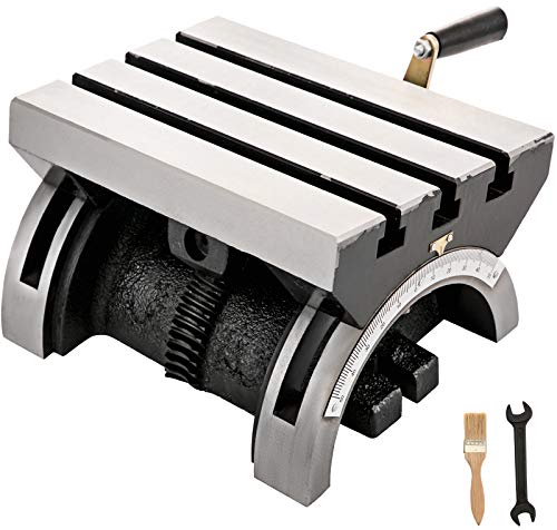 VEVOR Einstellbarer Frästisch 250 x 180 x 133mm, -45-45° Kreuztisch, Multifunktions Fräs Arbeitstisch, Koordinatentisch, kreuztisch für ständerbohrmaschine, Bohrtisch, Einstellbare Schwenkwinkelplatt