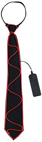 VALICLUD 1stück Led Leuchtende Krawatte Für Halloween-dekoration Für Partys Und Veranstaltungen Mit Regulärem Licht Und Blinkmodus Modisches Design Langlebig Und Bequem