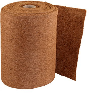 HaGa® Kokosmatte 1m x 5m mit 800g/m² Winterschutz einseitig mit Naturlatex besprüht – Naturprodukt 100% biologisch abbaubar