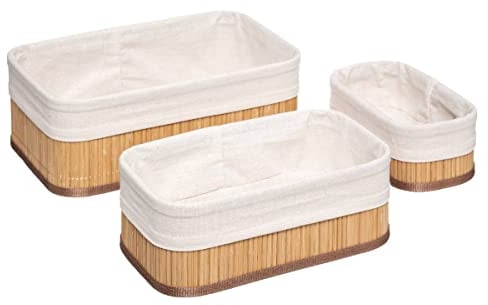 Set Panier X3 Bambou Naturel