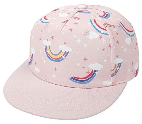 Yixda Baby Kappe Sonnenhut Kinder Hiphop Baseballmütze Junge Mädchen Snapback Cap (2-4 Jahre, Regenbogen)