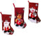 Weihnachtsstrumpf , Groß Nikolaussocken Kreative Nikolausstrumpf Weihnachten Hängende Süßigkeiten Geschenk Stricken Beutel Rentier Schneemann zum Befüllen und Aufhängen Weihnachtsdeko 2 PCS