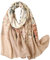 FAIRYGATE Tuch Damen Schal Beige Schals & Tücher für Damen Naturfaser Floral Blumen Stola Schaltuch Tuch Stola xxl Schal Damen Schöne Bescherung 4029, 90 * 180 cm