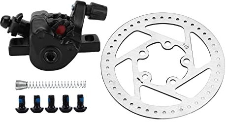 Brake Rotors and Pads Kit, 110mm Disc Rotor Replacement Mechanical Disc Brake Powerstop Brakes and Rotors for Electric Scooter