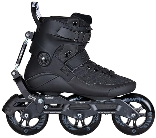 Powerslide Inline Skate Swell Triple Black Syncro 110 Black, für Fitness und Marathon, für Damen und Herren